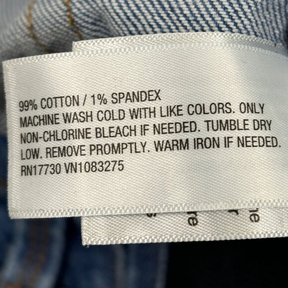 Isabel Maternity 90's Straight Distressed Women's size 12 Medium Blue Denim jean - Picture 3 of 4